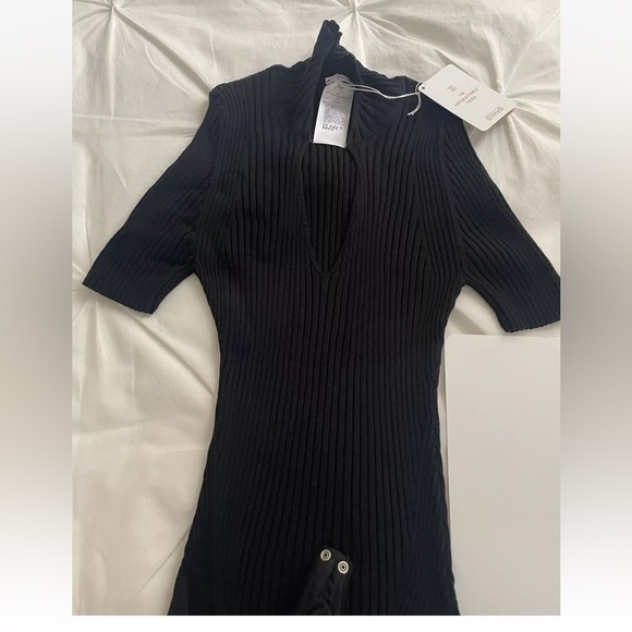 Wolford Ribbed Cutout Merino Wool Bodysuit NEW - Picture 5 of 6